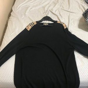 Burberry shoulder patch long sleeve shrit